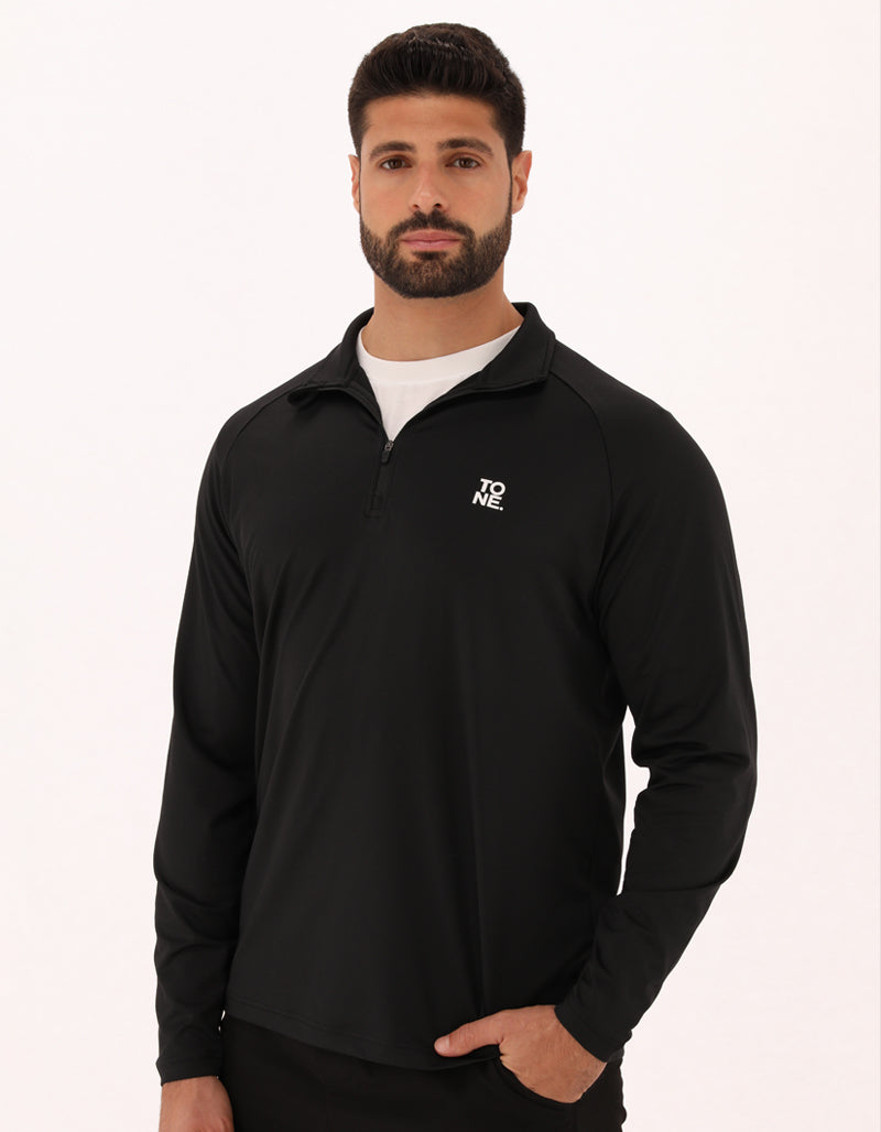 The Core 1/4 Zip - Black – Tone Lifestyle
