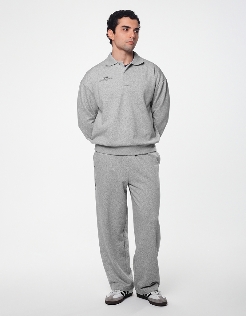 The Aesthetics Wide Sweatpants - Heather Gray