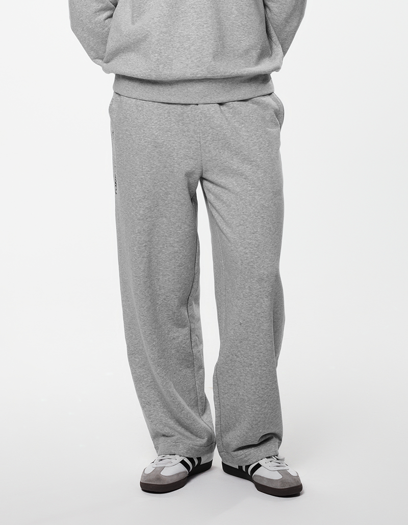 The Aesthetics Wide Sweatpants - Heather Gray