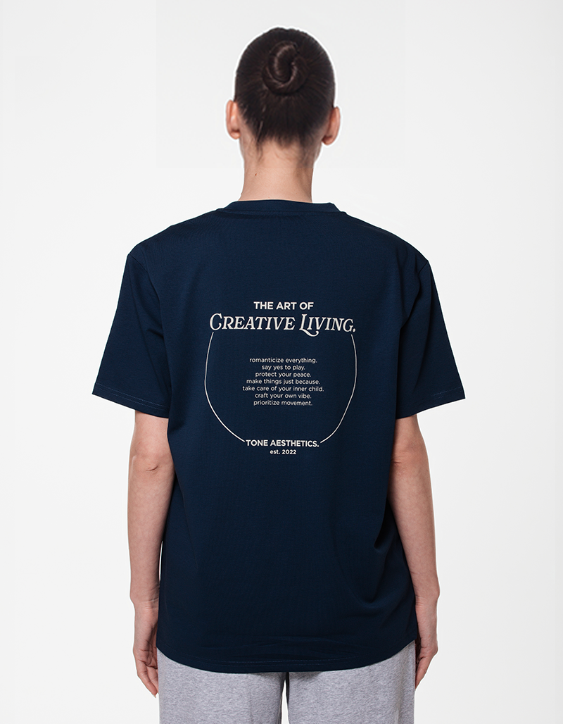The Creative Living Tee - Navy Ink