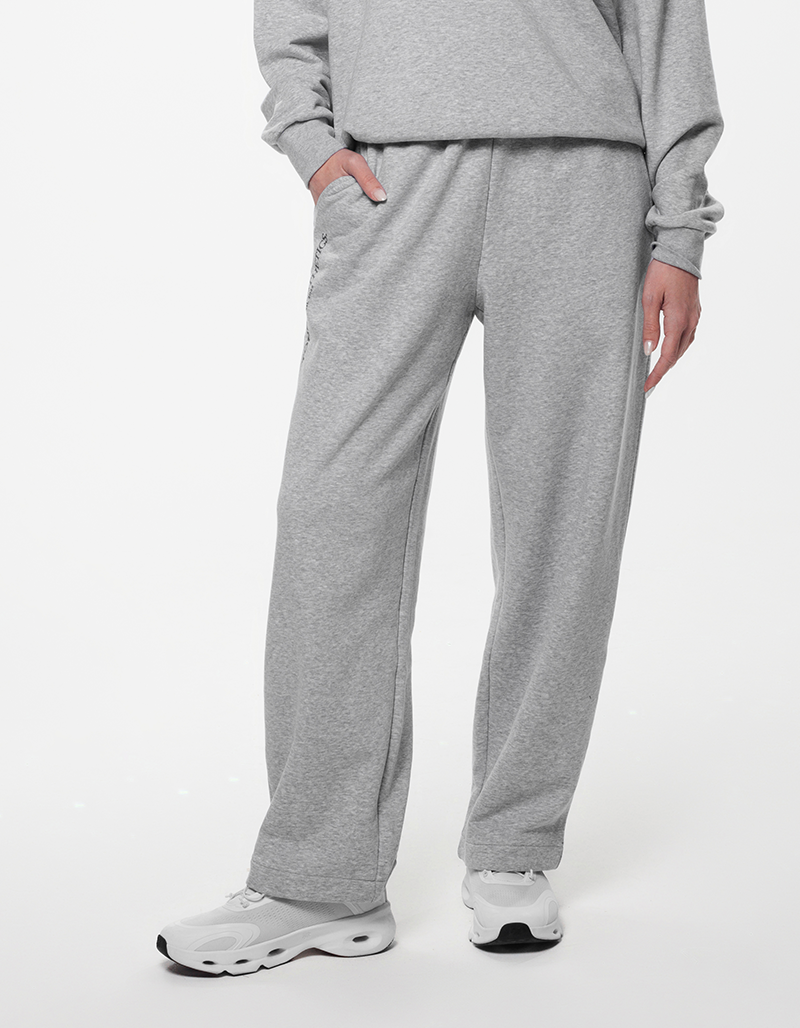 The Aesthetics Wide Sweatpants - Heather Gray