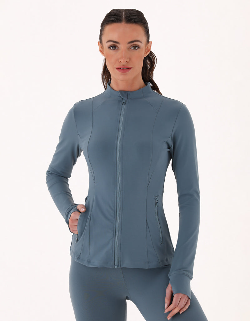 The Sculpt Jacket - Steel Blue