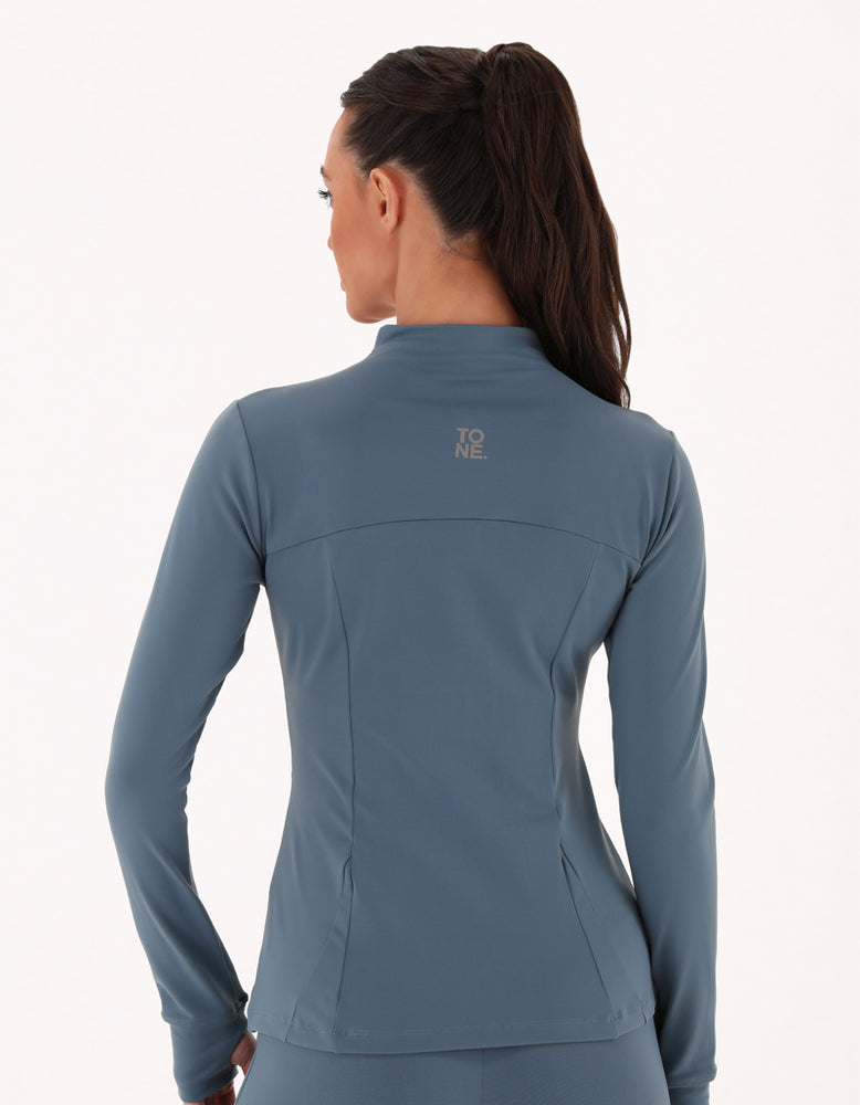 
                      
                        The Sculpt Jacket - Steel Blue
                      
                    